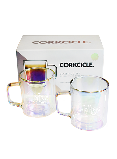 Joffrey's 12oz Corkcicle Glass Mug Set (2) - Prism