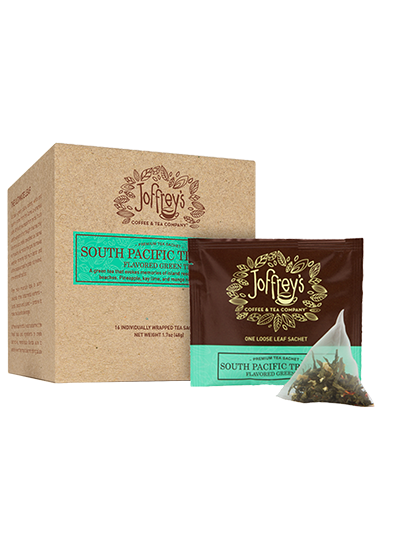 South Pacific Tropical Tea Sachets - Flavored Green Tea