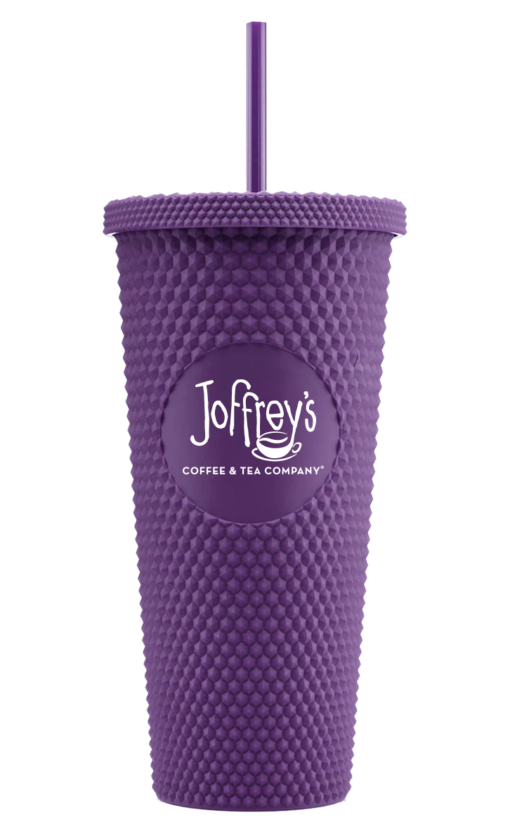 Joffrey's 24oz Purple Tumbler With Straw