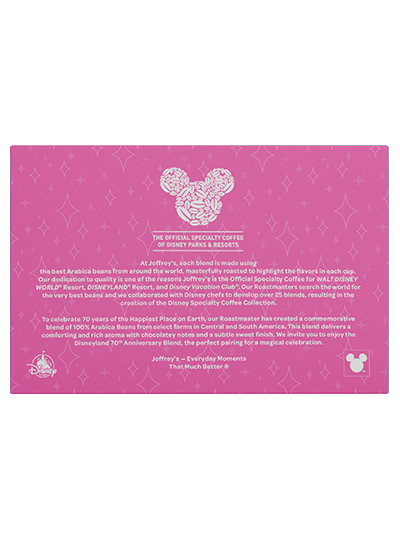 Disneyland 70th Anniversary Blend Single Serve Cups