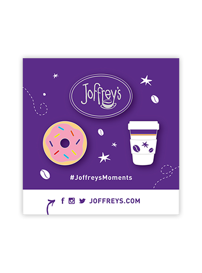 Joffrey's Donut & Coffee Cup Pin Set