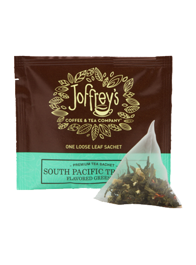 South Pacific Tropical Tea Sachets - Flavored Green Tea
